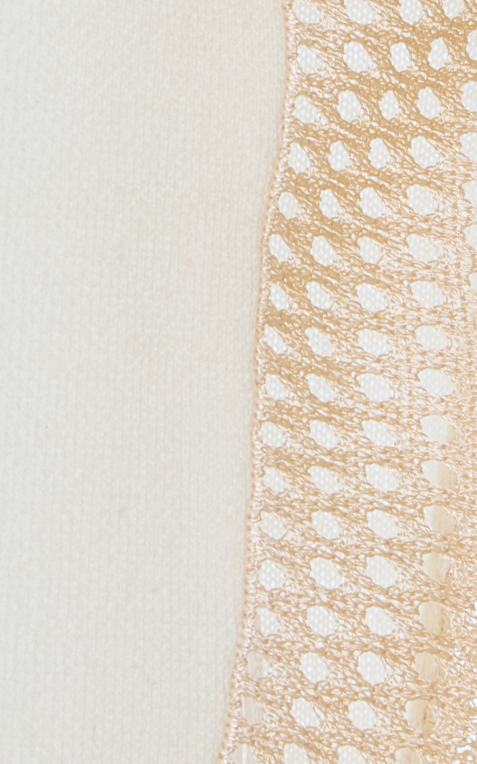 Crochet-Detailed Wool-Blend Turtleneck Top ivory - 6