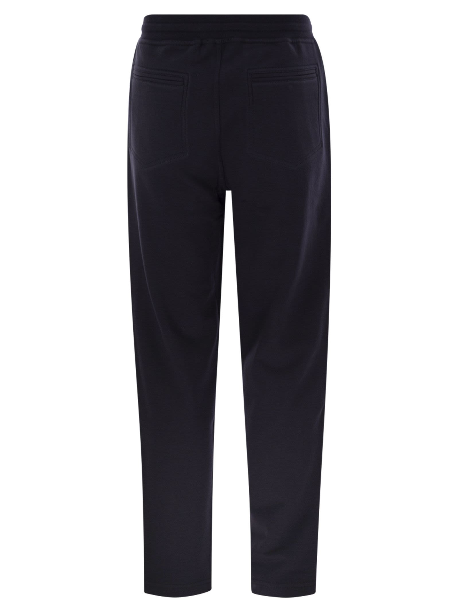 Brunello Cucinelli Men Techno Cotton Fleece Trousers - 2