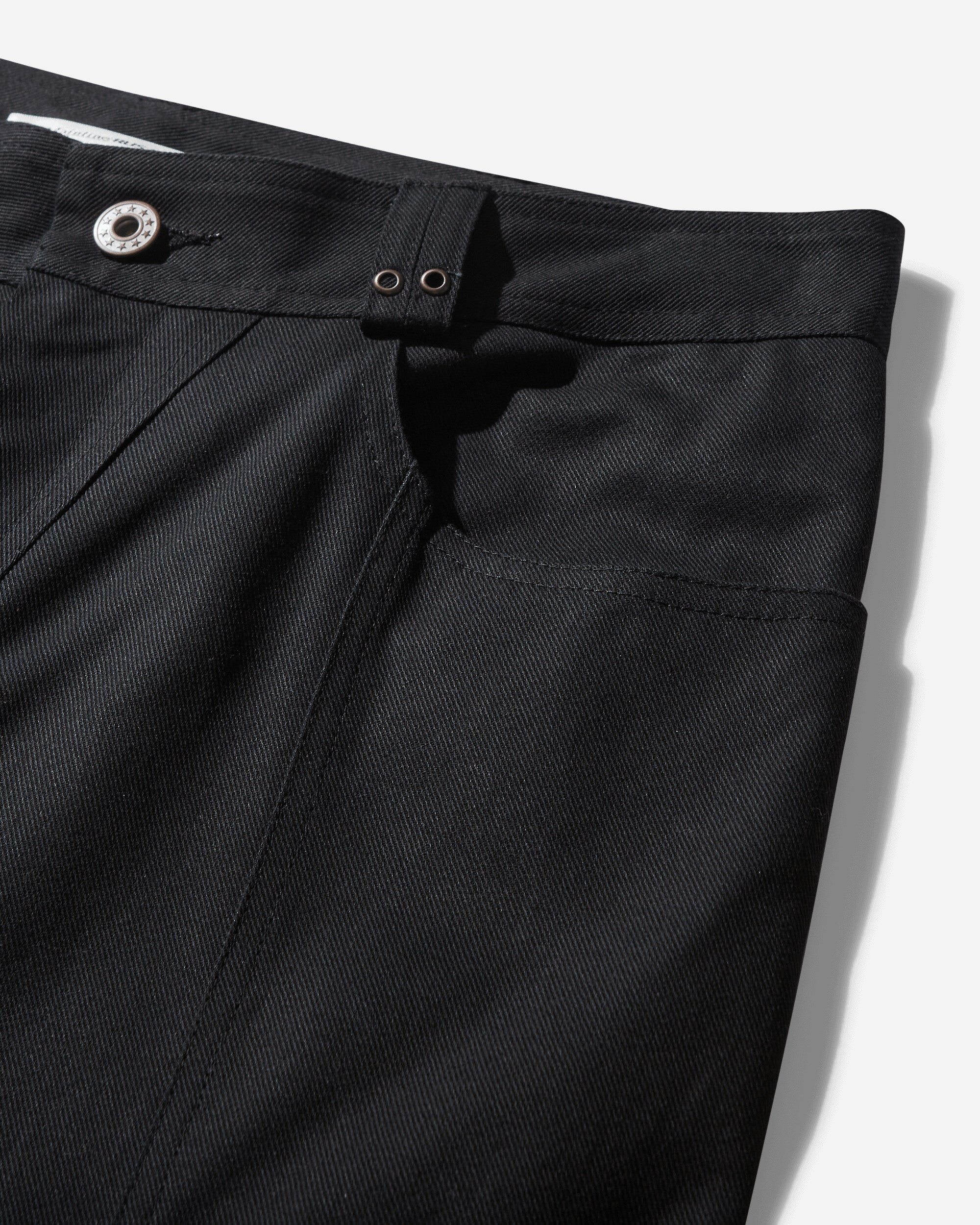 Women's Panelled Eyelets Trousers Black - 3