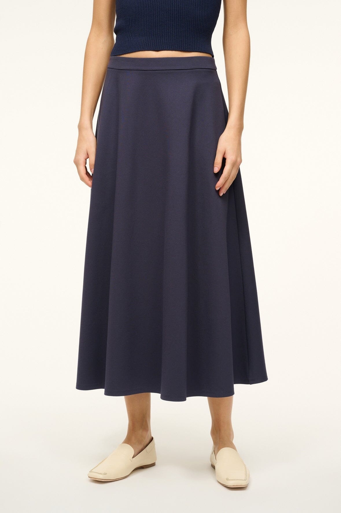 STAUD LIGHTHOUSE SKIRT NAVY - 4