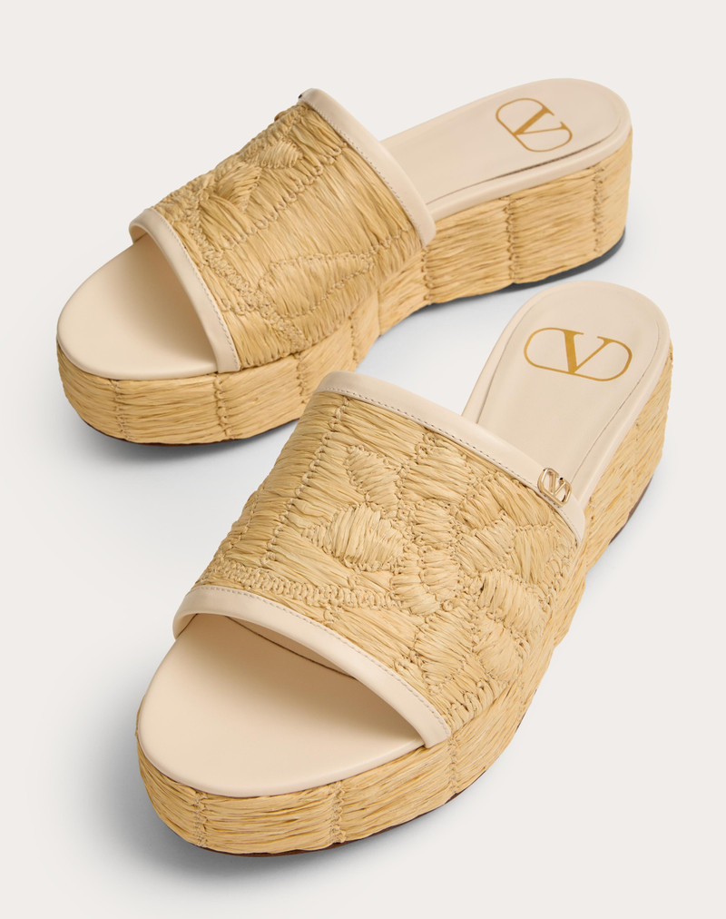 RAFFIA 45MM에 있는 RAFLOWER FLATFORM SLIDE SANDAL 4