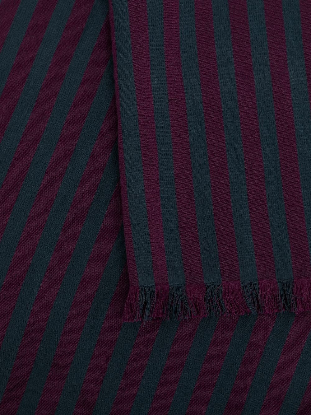 striped cotton-blend scarf - 3