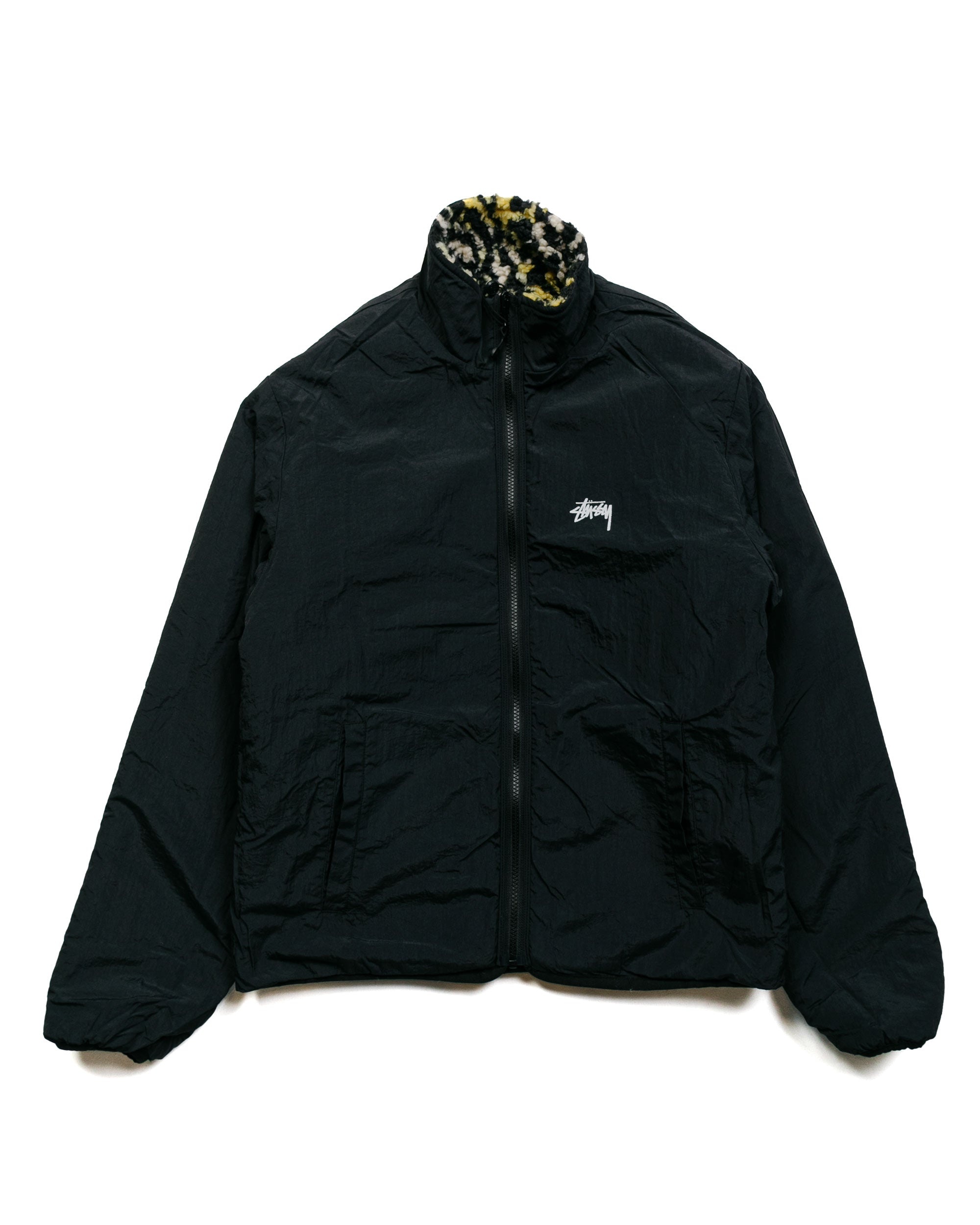 Stüssy Sherpa Reversible Jacket Yellow Leopard - 6