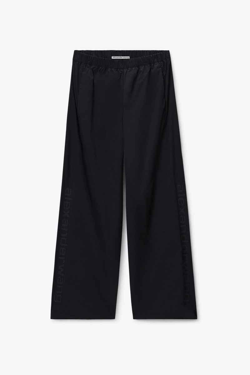 PERFORATED LOGO MID-RISE TRACK PANT 1