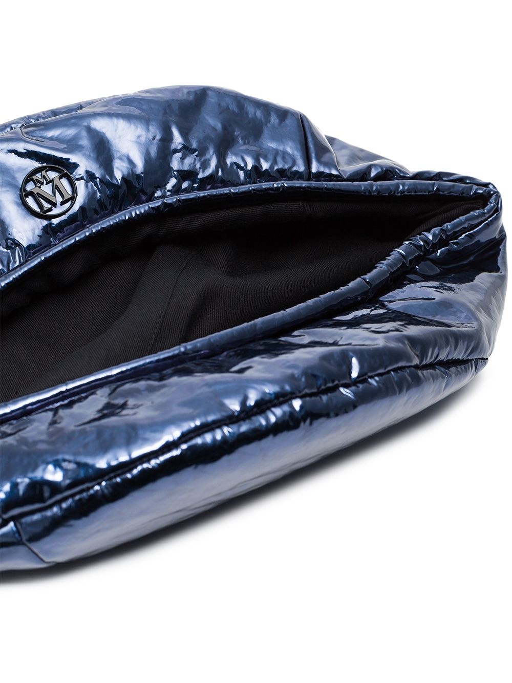 metallic blue New Billy varnished leather hat - 5