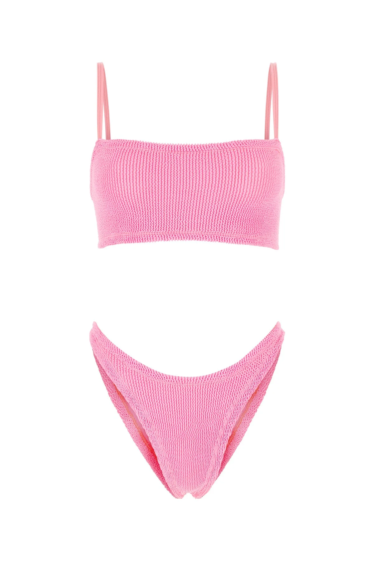 Fluo pink stretch nylon Gigi bikini - 1