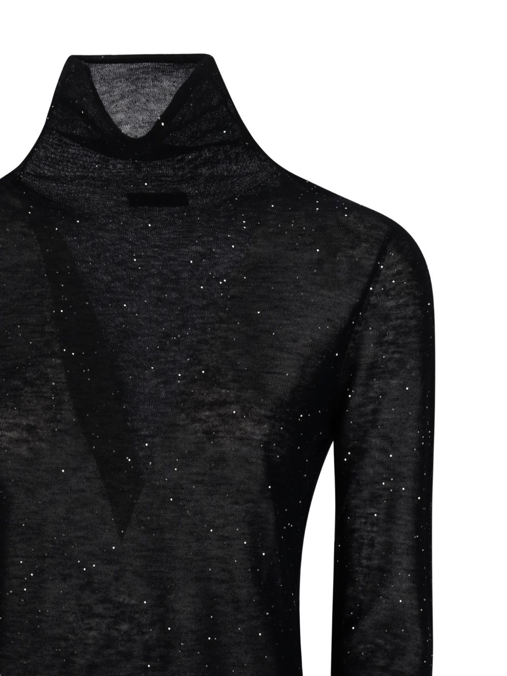 roll-neck embellished top - 3