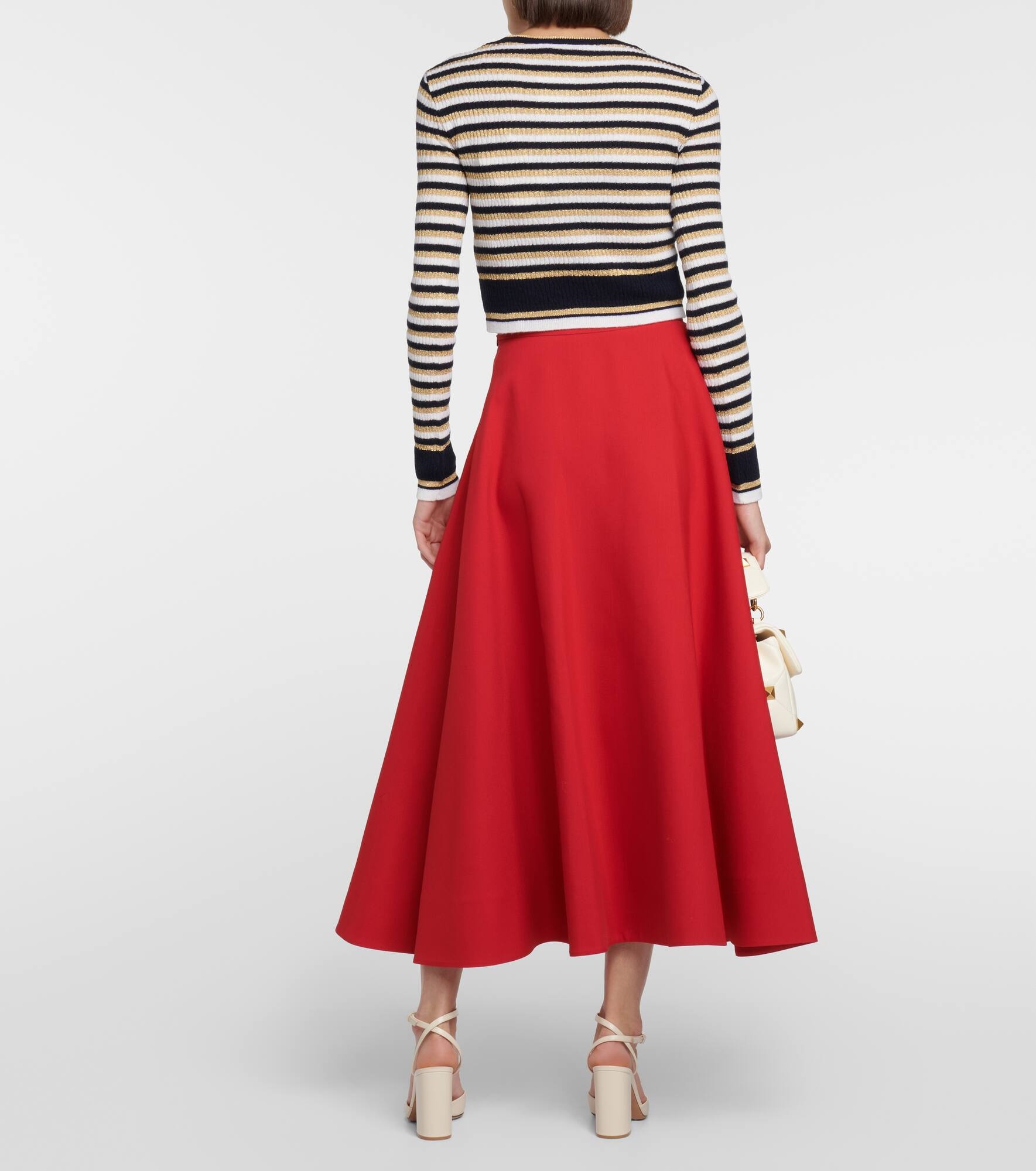 Crêpe Couture midi skirt - 3