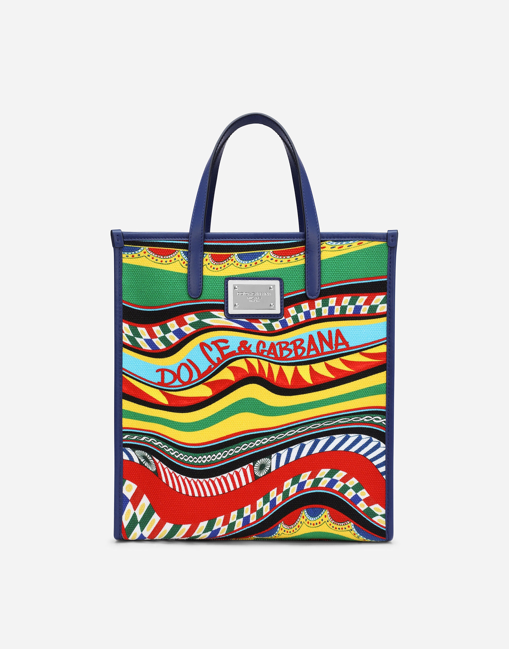 Small printed canvas shopper - 1