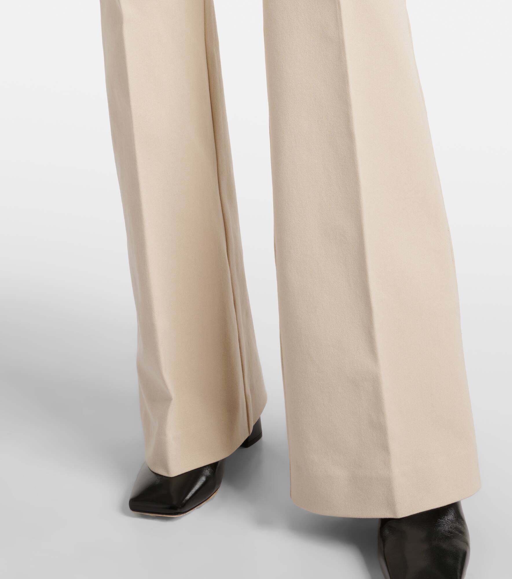 Tafira mid-rise gabardine flared pants - 5