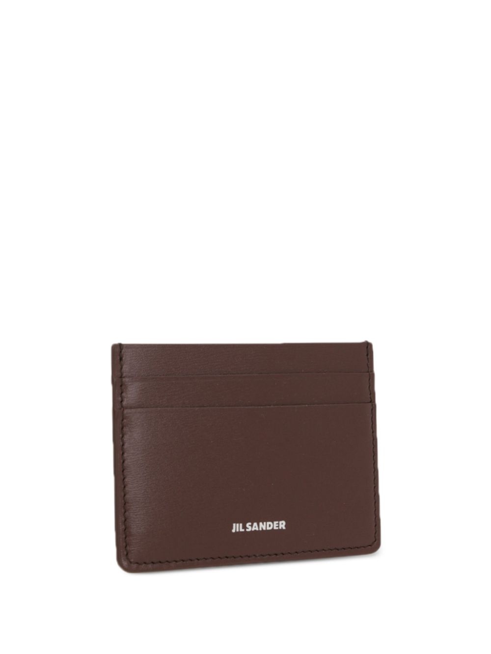 logo-print leather cardholder - 3