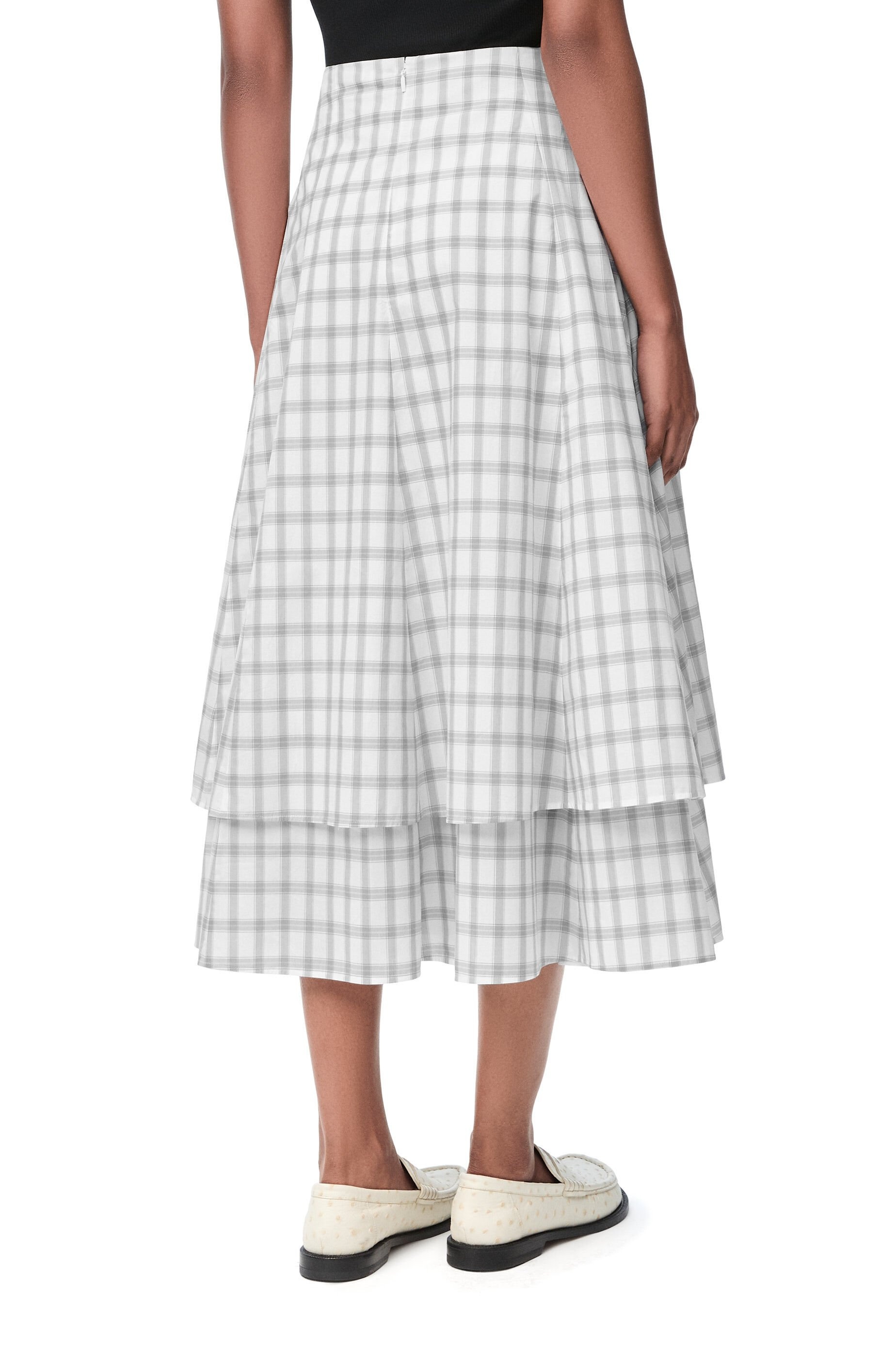 Double layer skirt in cotton - 4