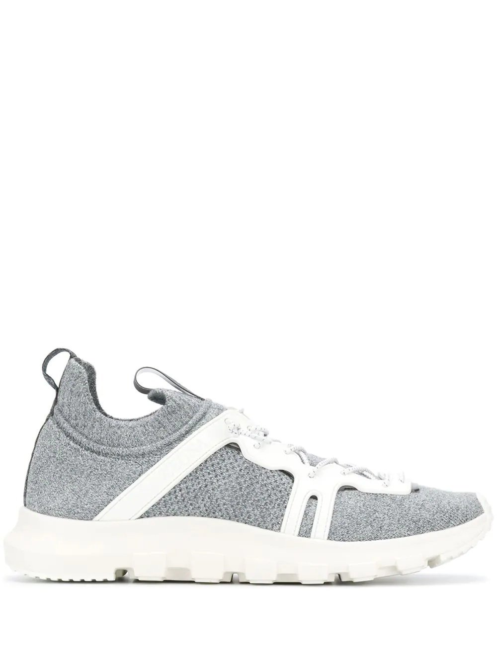 low-top lace-up trainers - 1