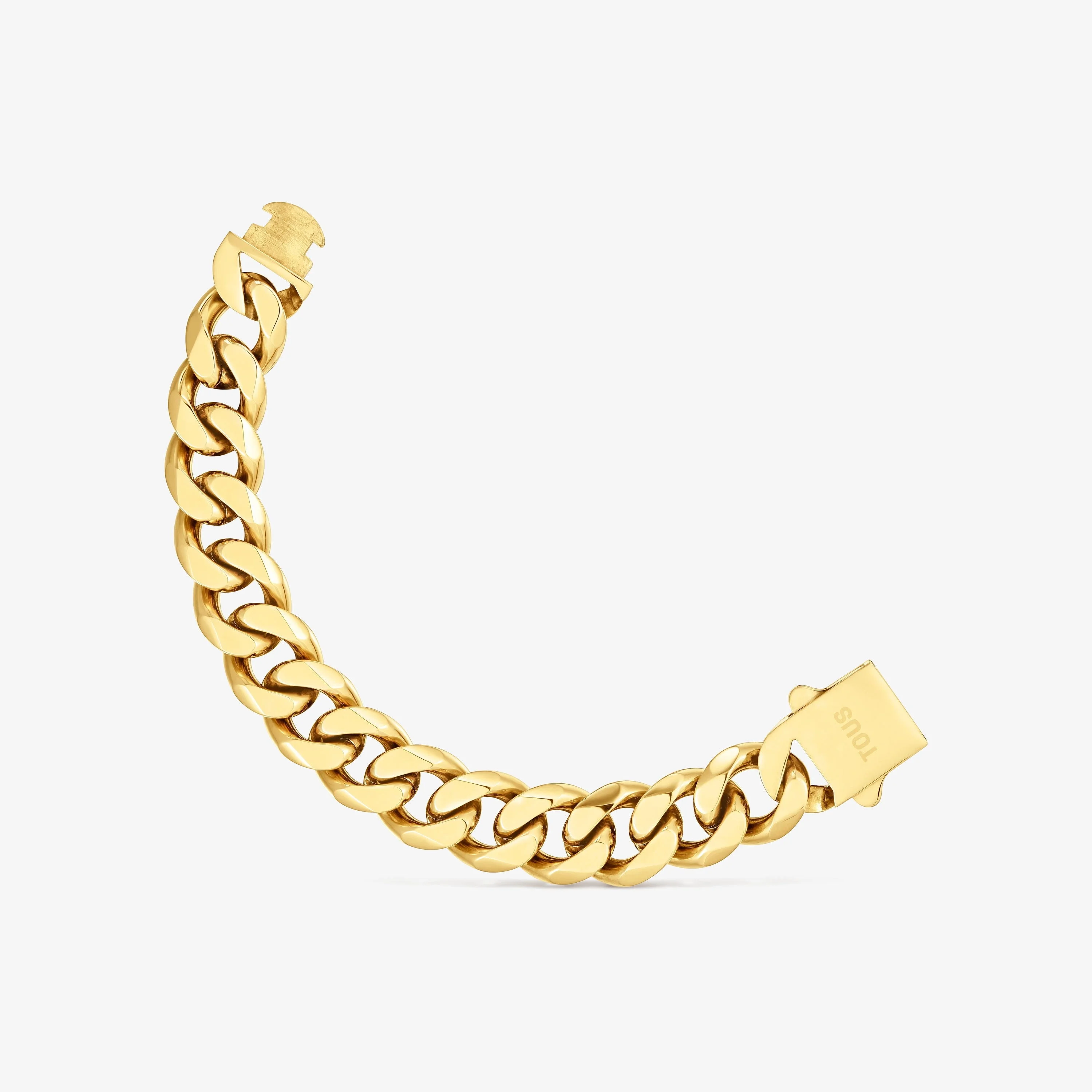 Gold-colored steel curb chain Bracelet TOUS Basics - 1