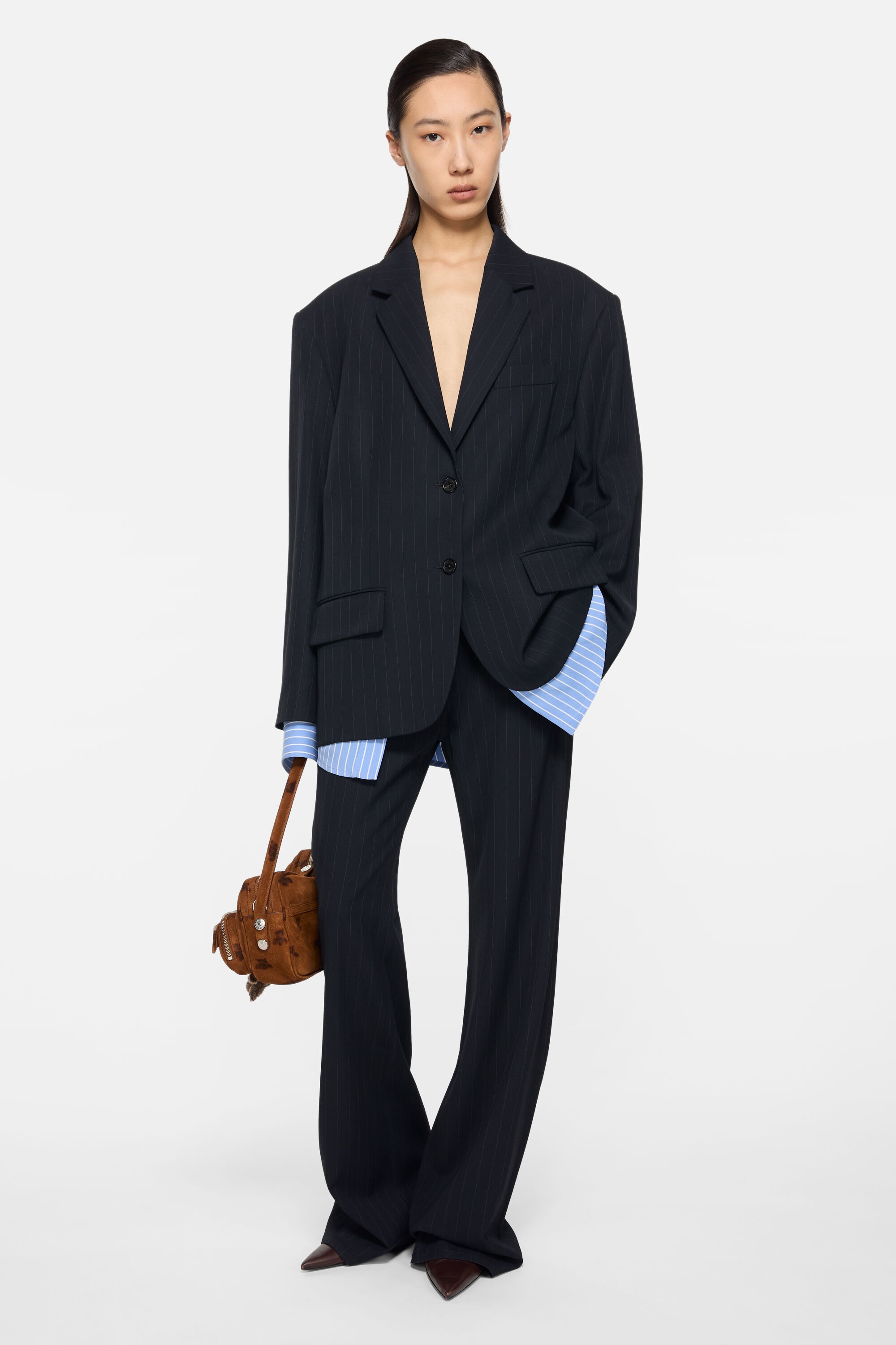 Layered suit jacket - Navy - 2