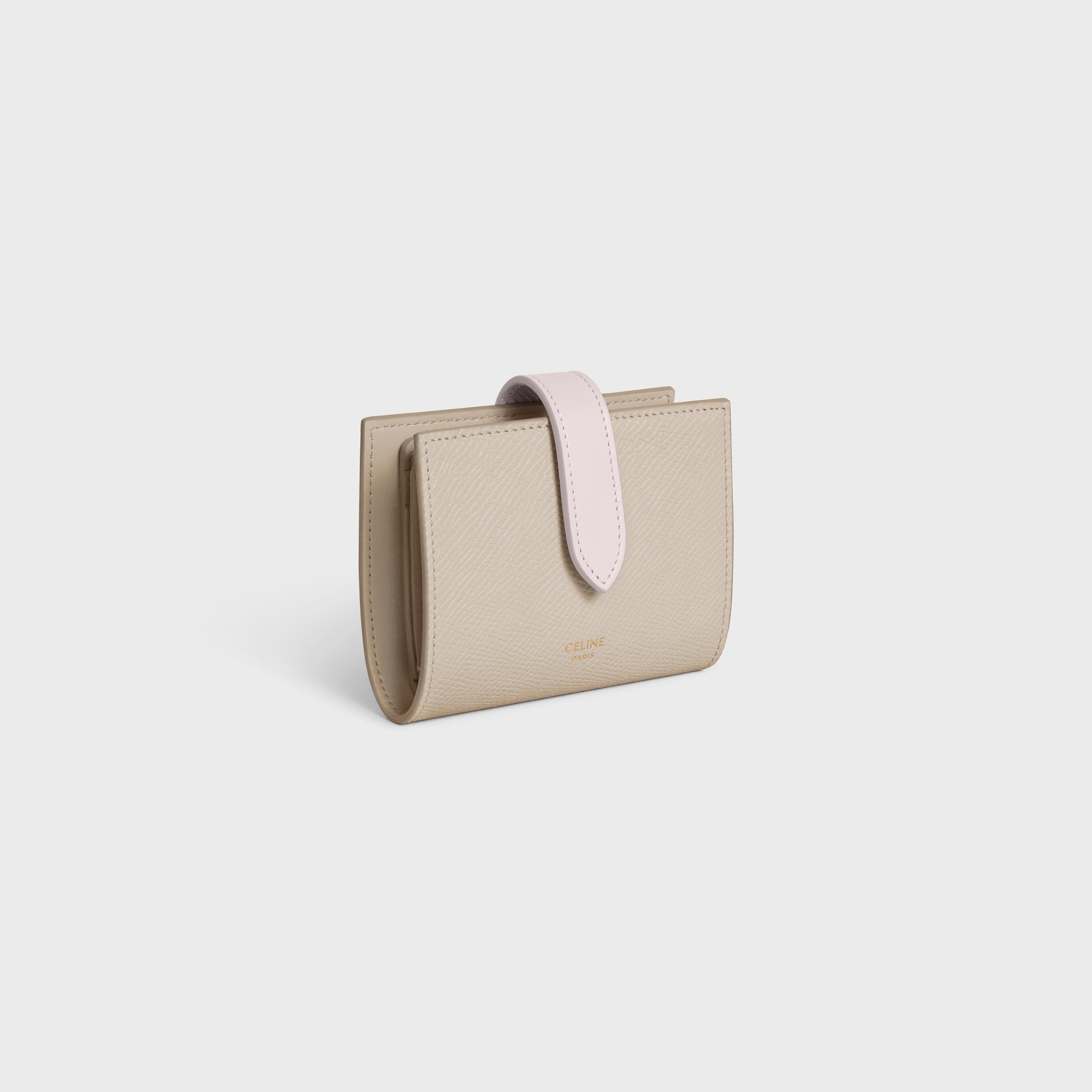 Small Strap Wallet ESSENTIALS in Bicolour Grained Calfskin - 2