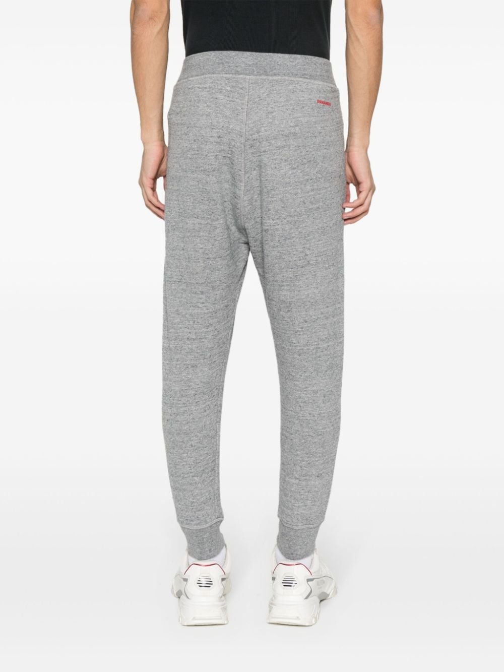 logo-print cotton track pants - 4