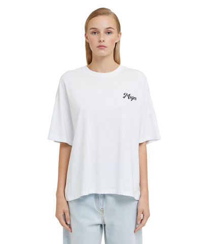 MSGM T-Shirt with "bar Milano" graphic outlook