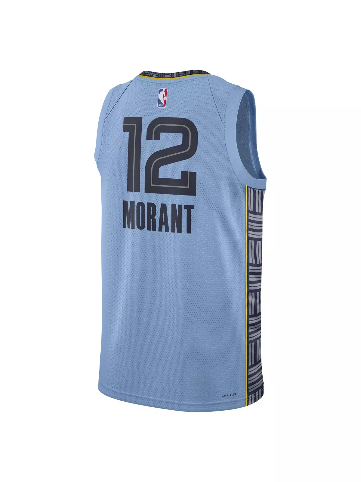 Men's Memphis Grizzlies Dri-FIT NBA Statement Swingman Jersey-Lt Blue/Morant - 2