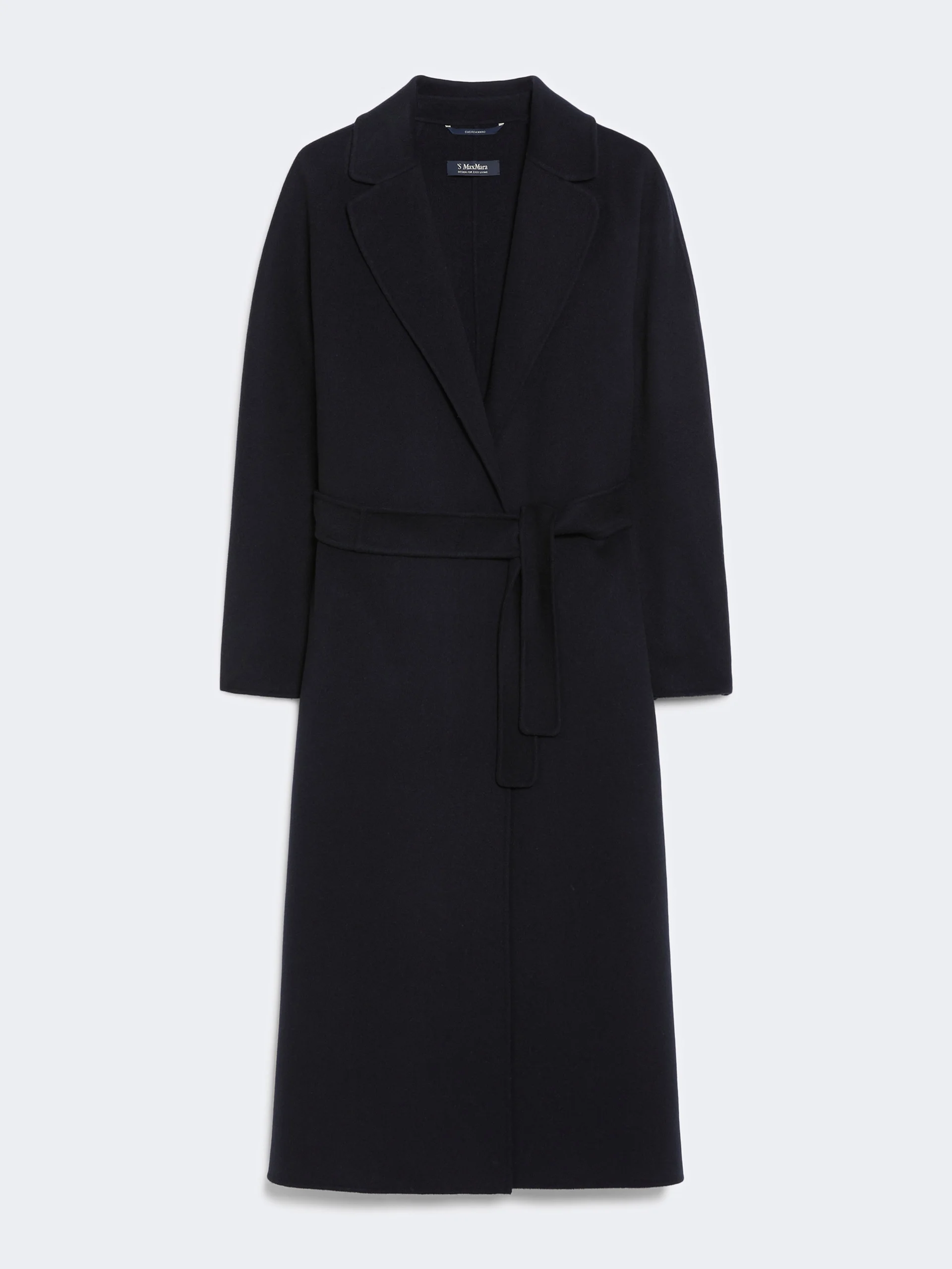 ESTURIA Wool broadcloth midi coat - MIDNIGHTBLUE - 1