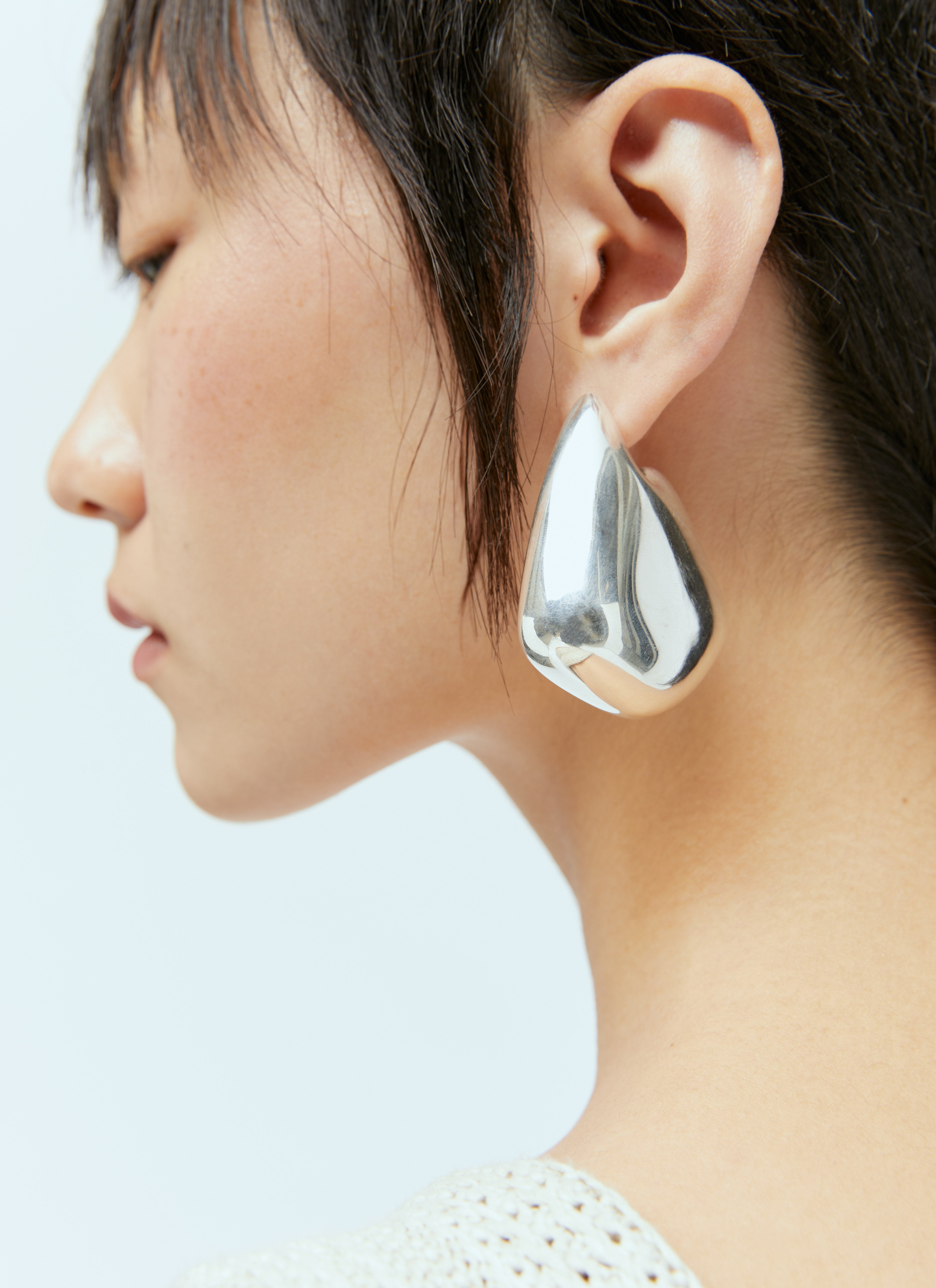 Bottega Veneta Women Large Fin Earrings - 5