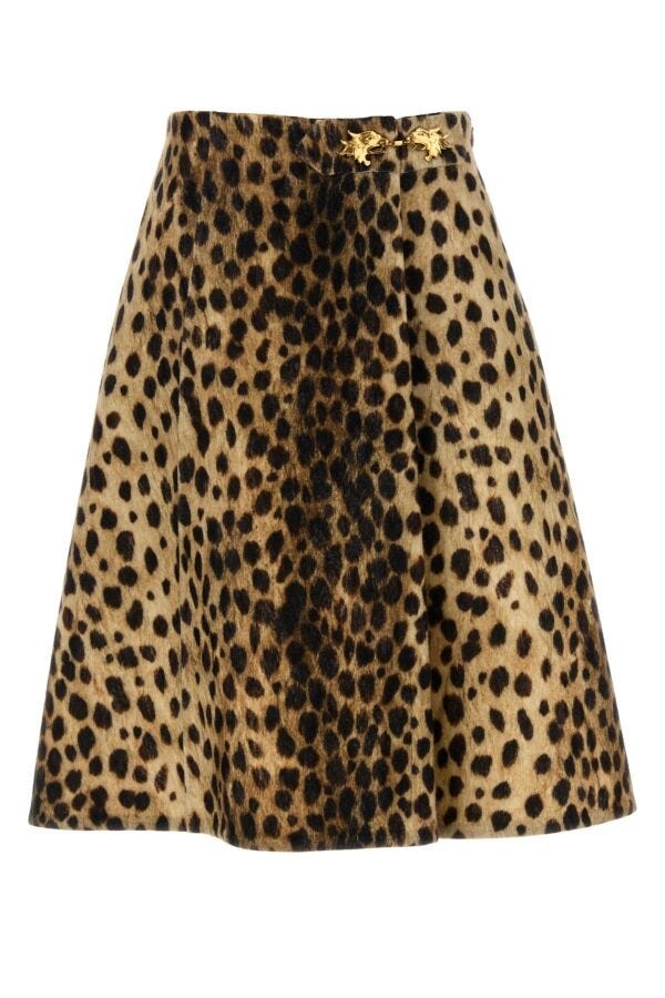 Valentino Garavani Women Printed Wool Skirt - 1