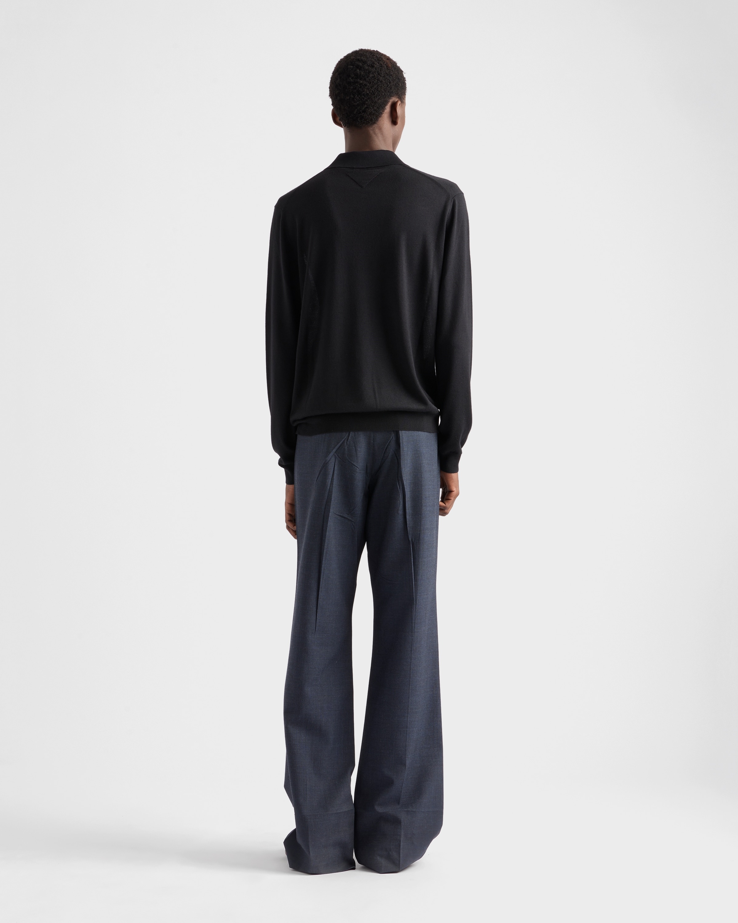 Cashmere and silk polo shirt - 5