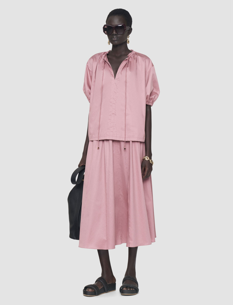 JOSEPH Nador Cotton Sateen Blouse outlook