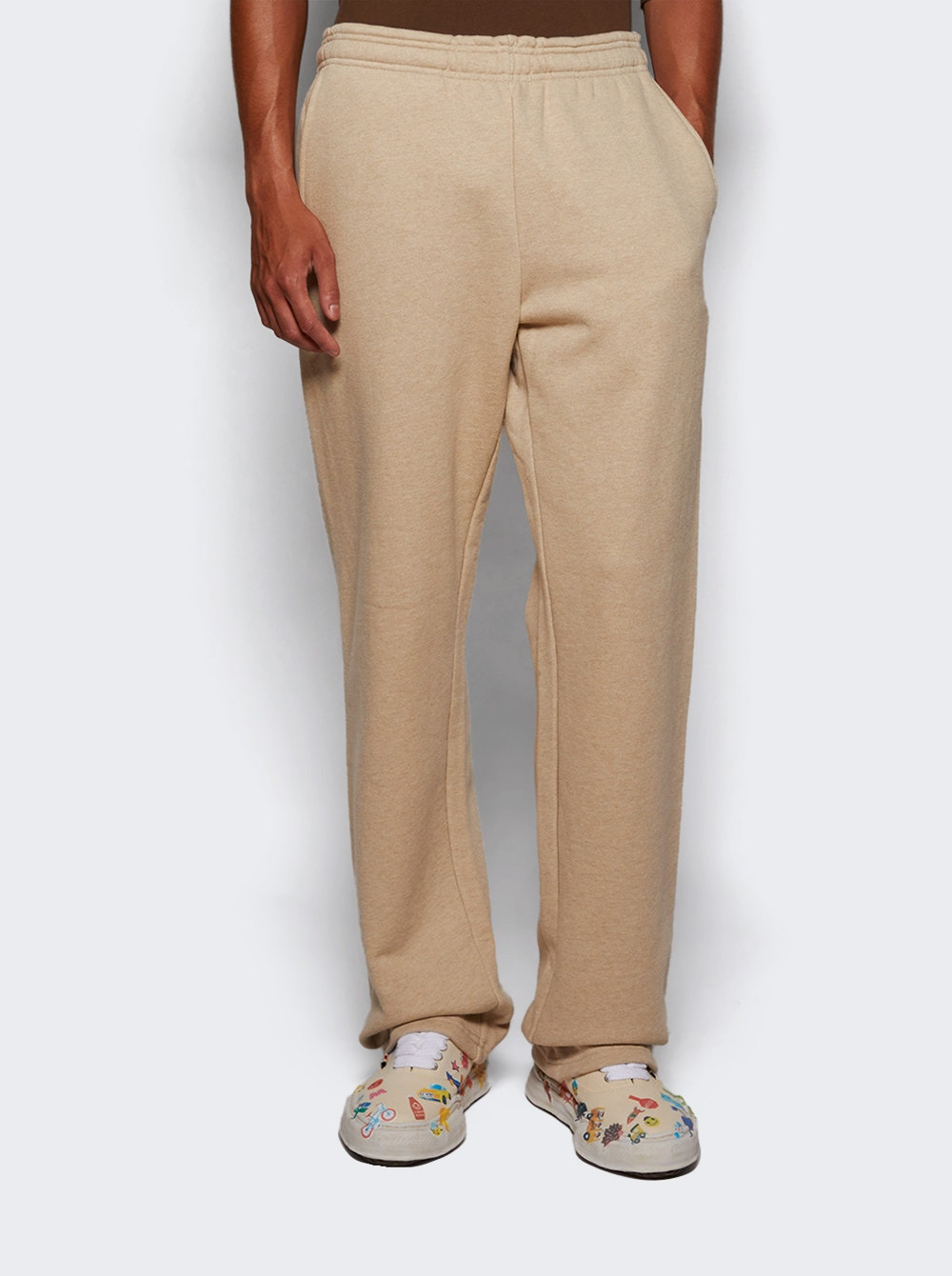Straight Leg Sweatpant Taupe - 2