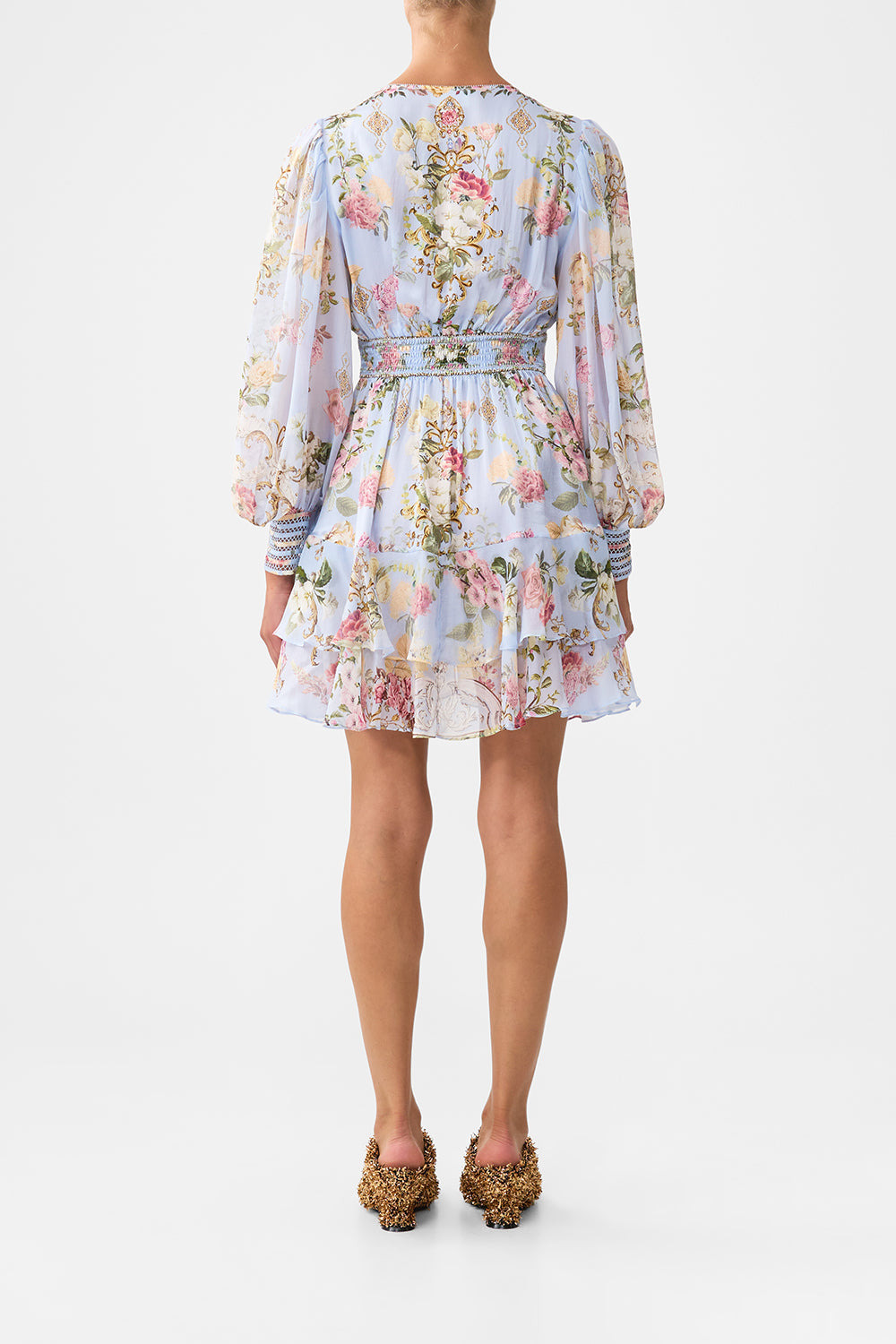 BUTTON FRONT FRILL DRESS - 3