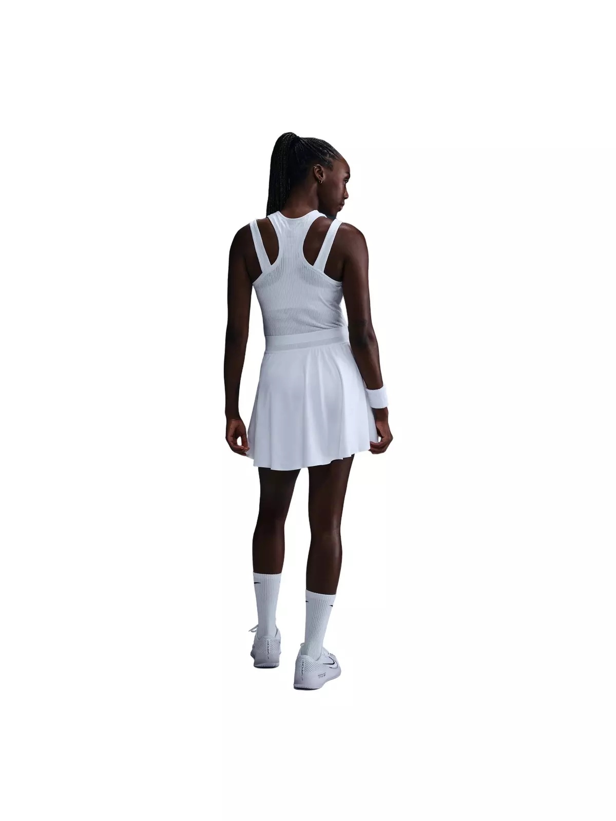 Women's Court Dri-Fit Advantage Ace Skirt-White - 4
