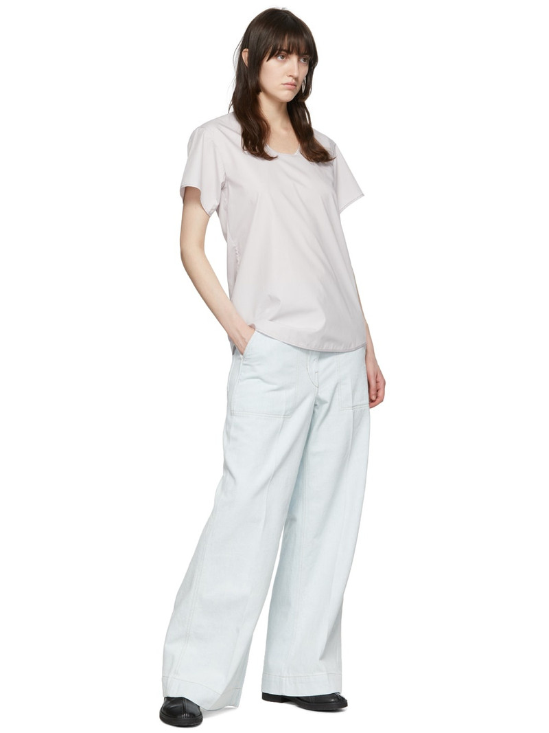 Lemaire Purple Cotton T-Shirt outlook