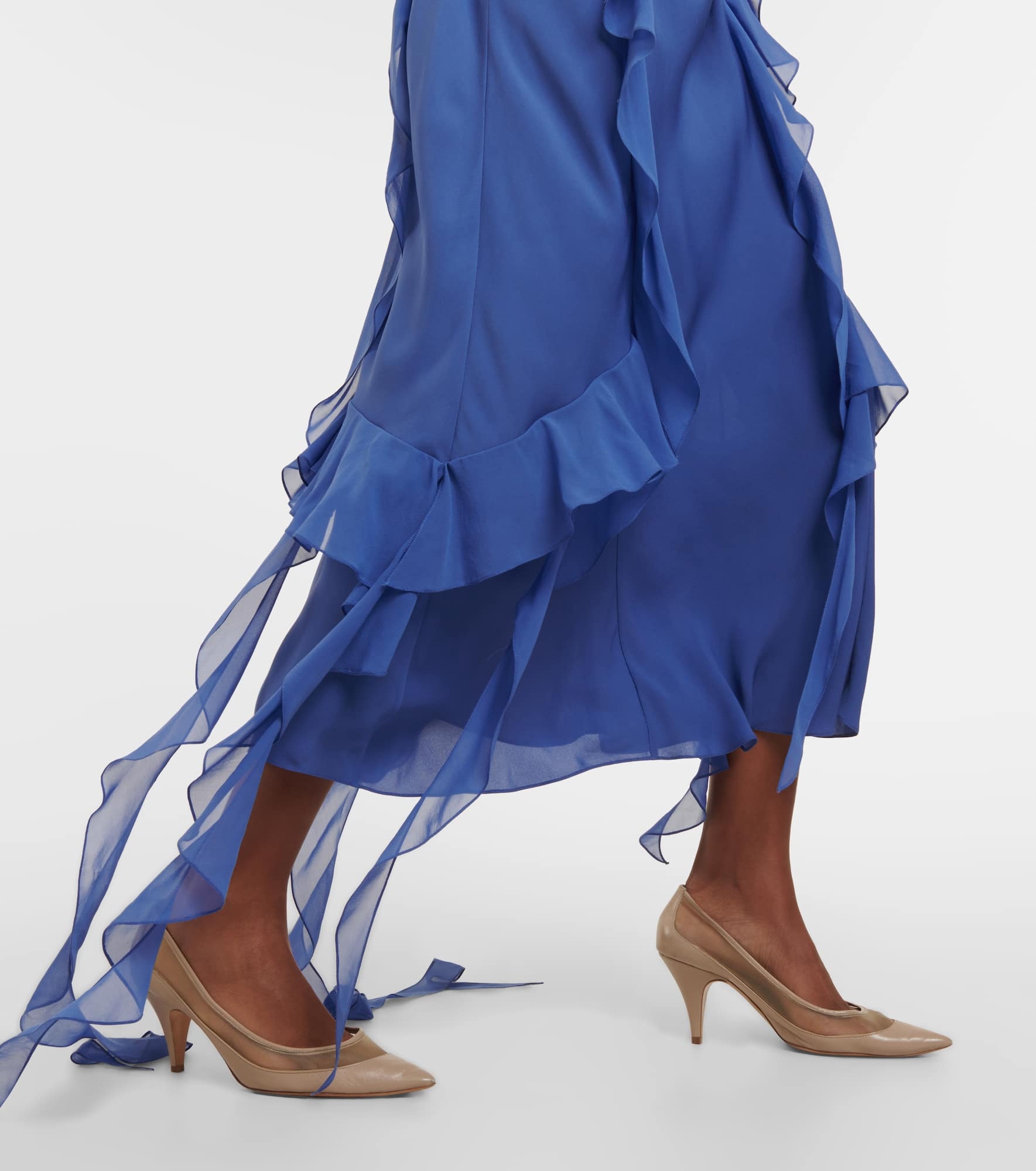 River leather and mesh pumps - 4