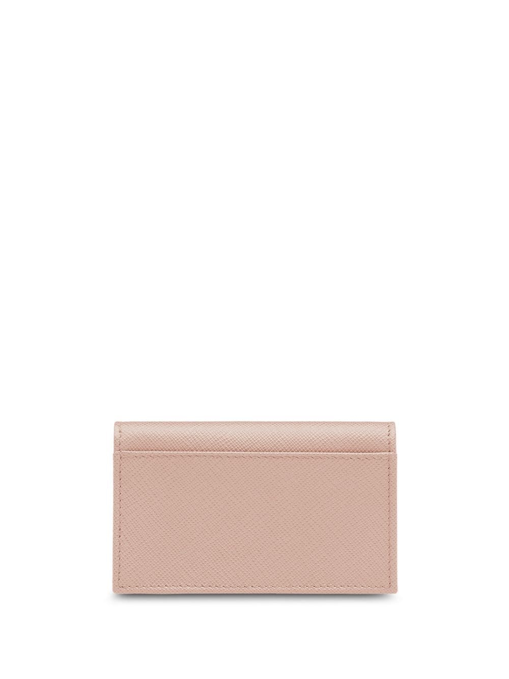 logo-plaque foldover cardholder - 2