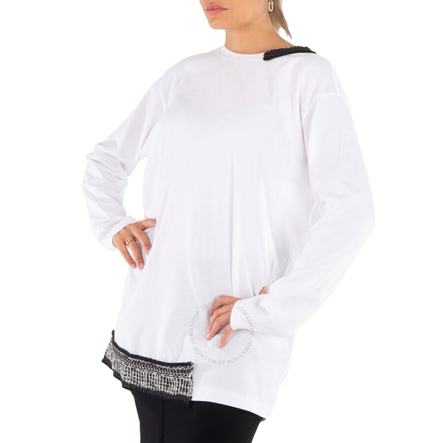 Y'S Knit Attached Long Sleeve Shirt, Brand Size 2 (Small) - 2