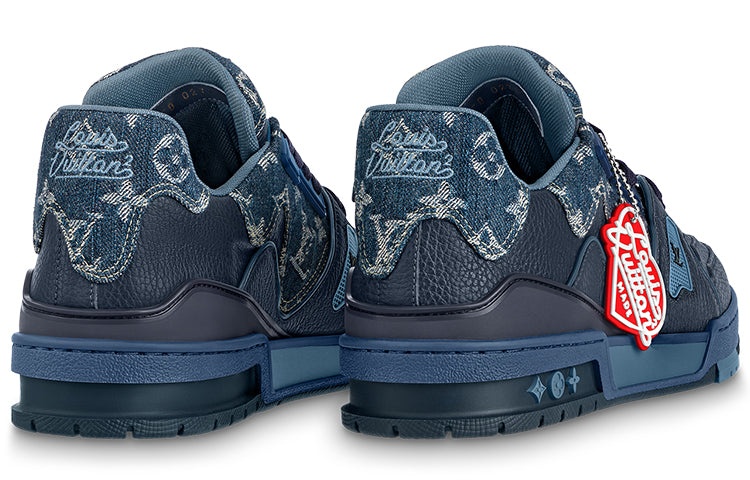 LOUIS VUITTON x Nigo LV Trainers 'Blue Denim' 1A9IQ1 - 4