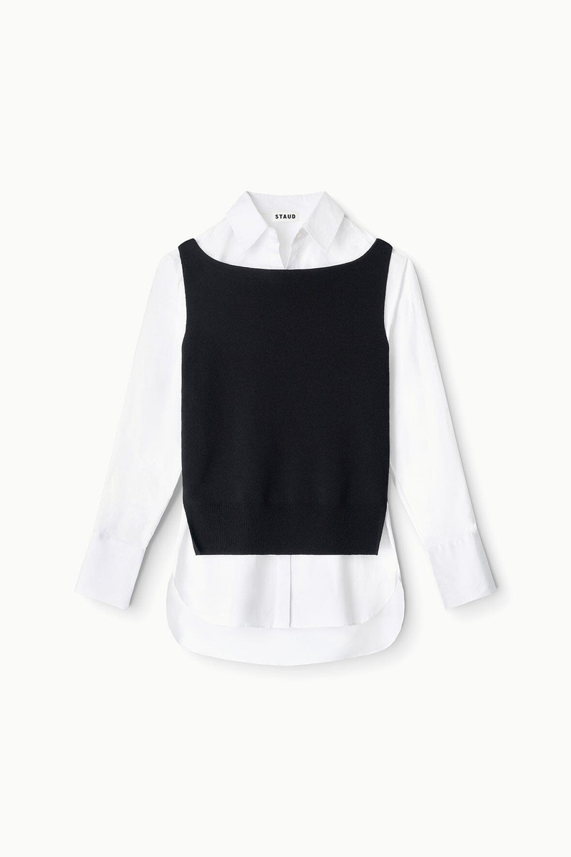 STAUD DAMIAN TOP BLACK WHITE 5