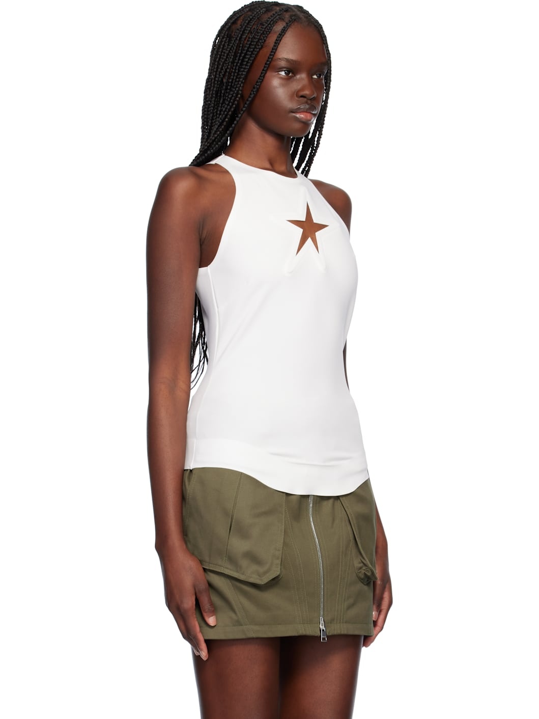 White Halter Star Top - 2