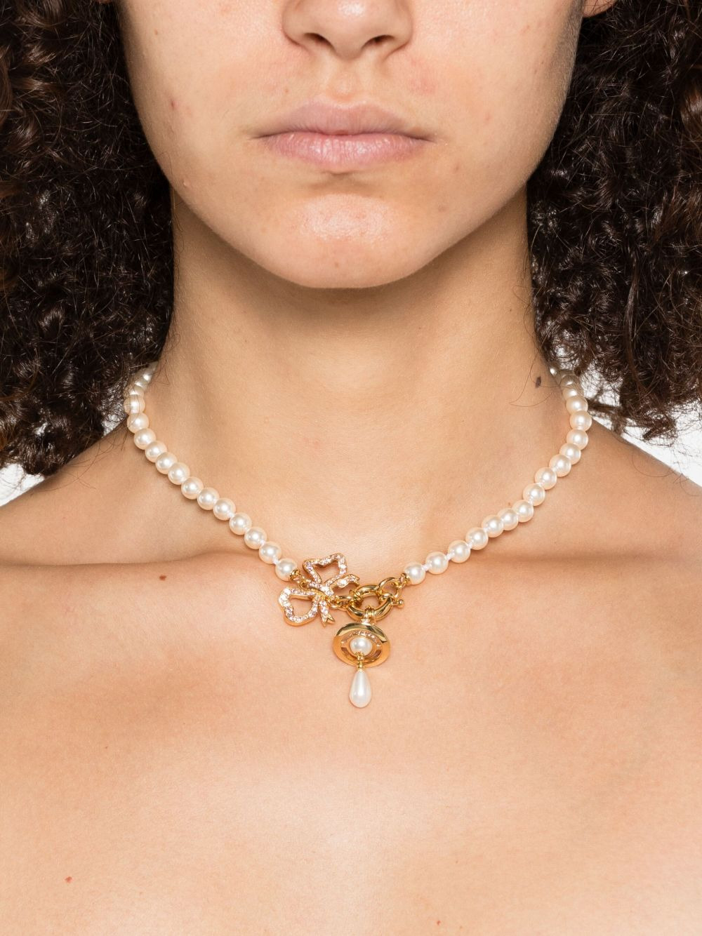 bow-pendant necklace - 2