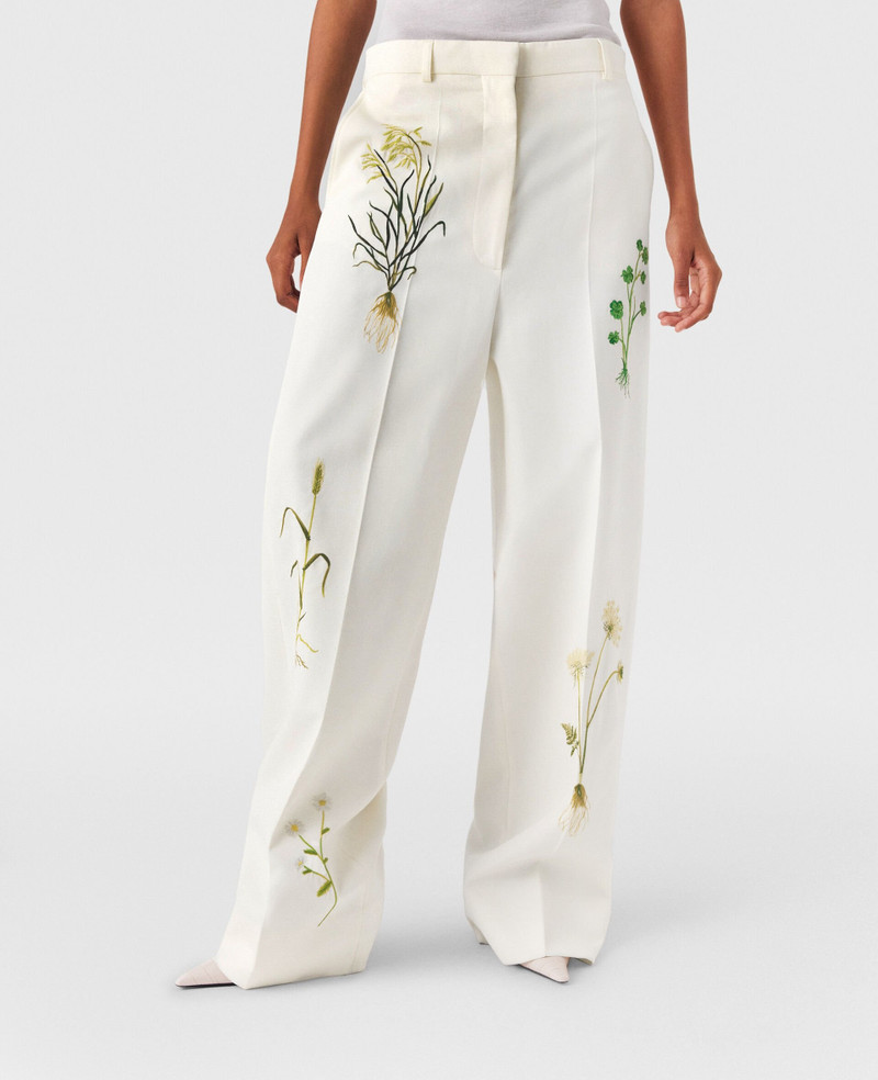 Low-Rise Floral Straight-Leg Pants 6