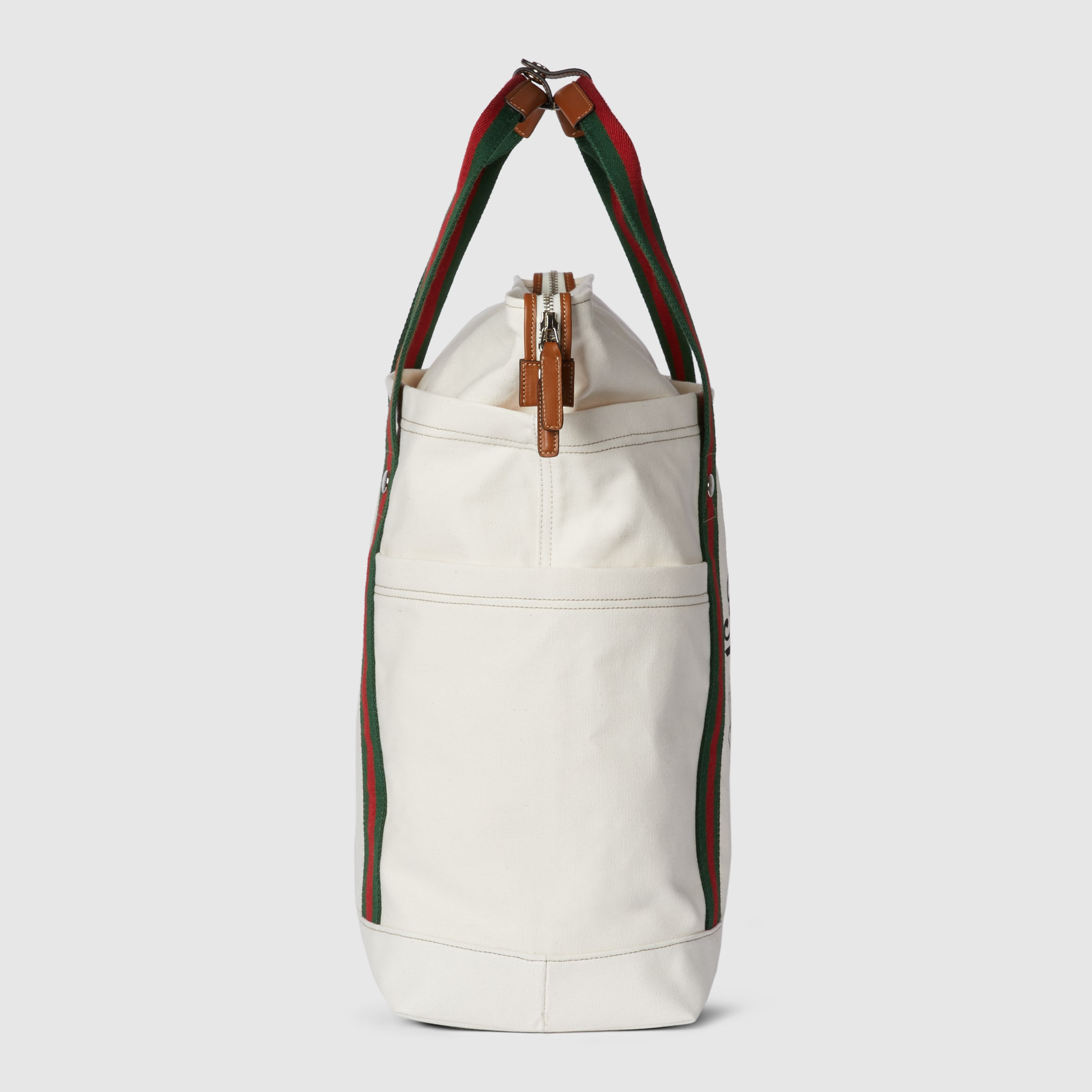 Medium printed canvas bag with Web - 9