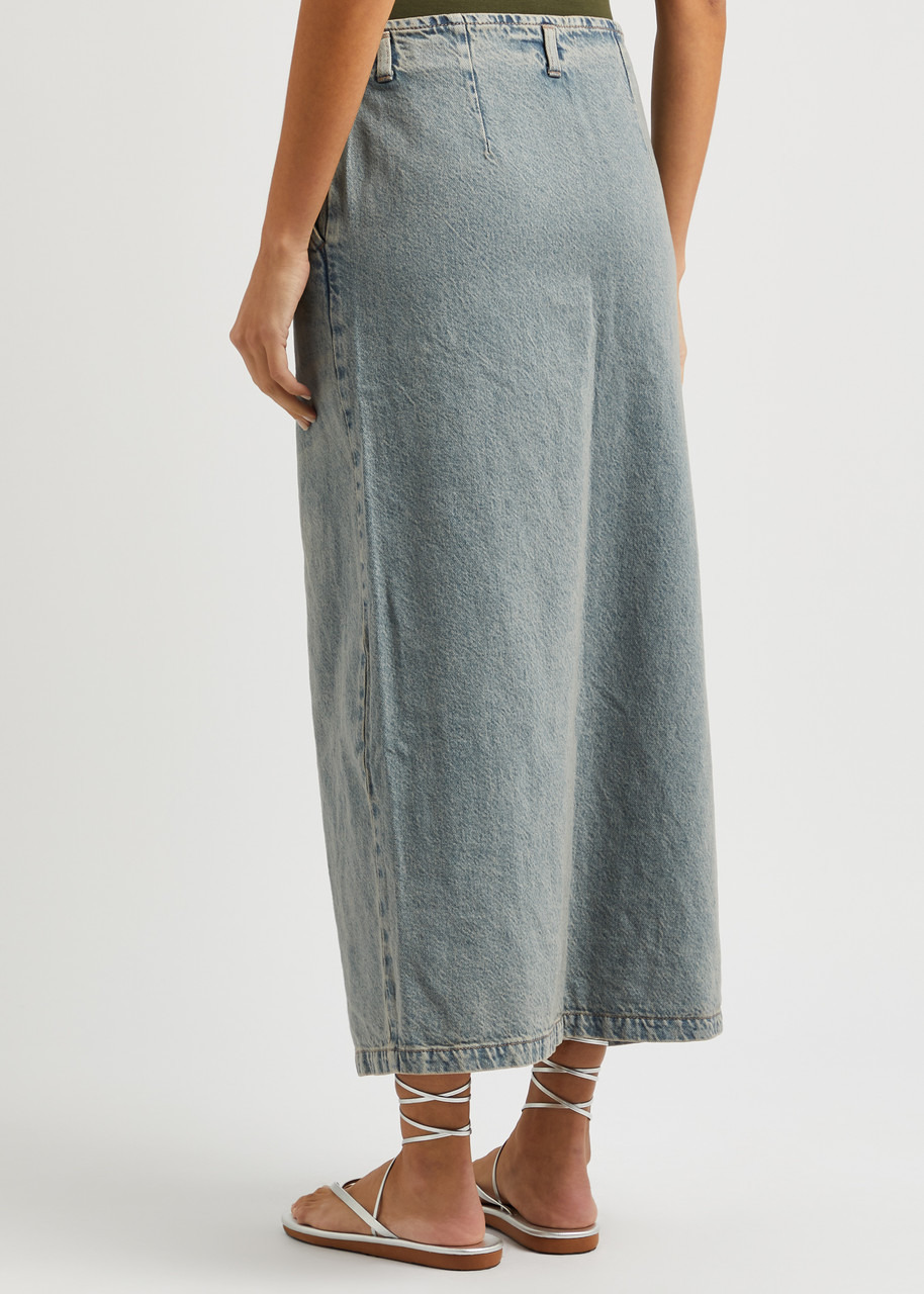 Leslie denim midi skirt - 3