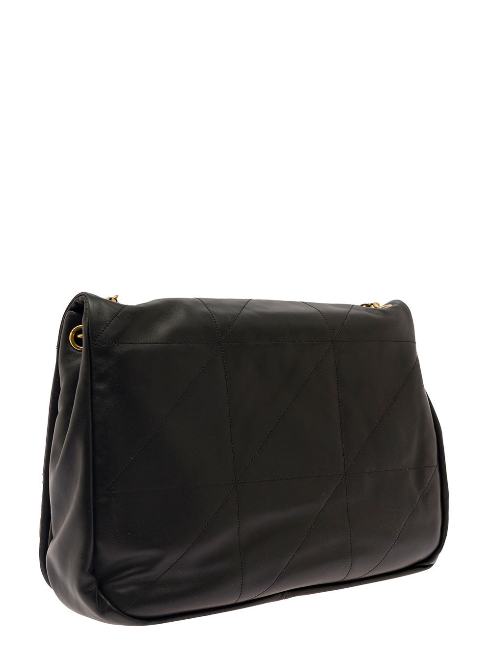 Saint Laurent Women 'Jamie 4.3' Maxi Black Shoulder Bag With Cassandre Detail In Quilted Leather Wom - 2