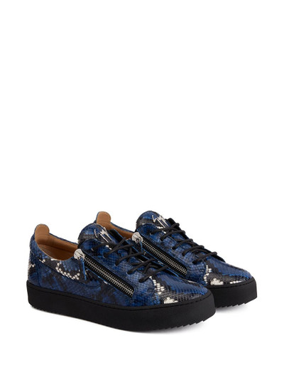 Giuseppe Zanotti Frankie zip-up trainers outlook