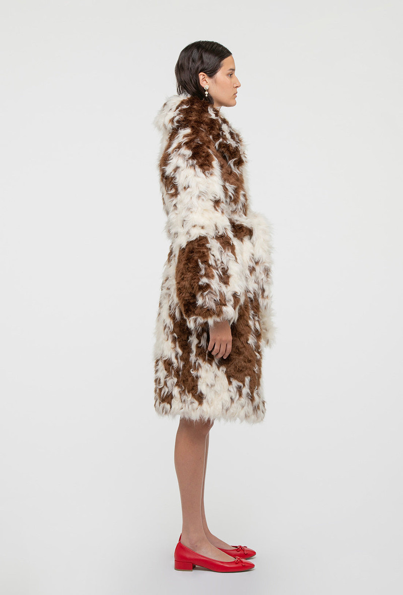 Lincoln Coat - Faux Cowhide 4