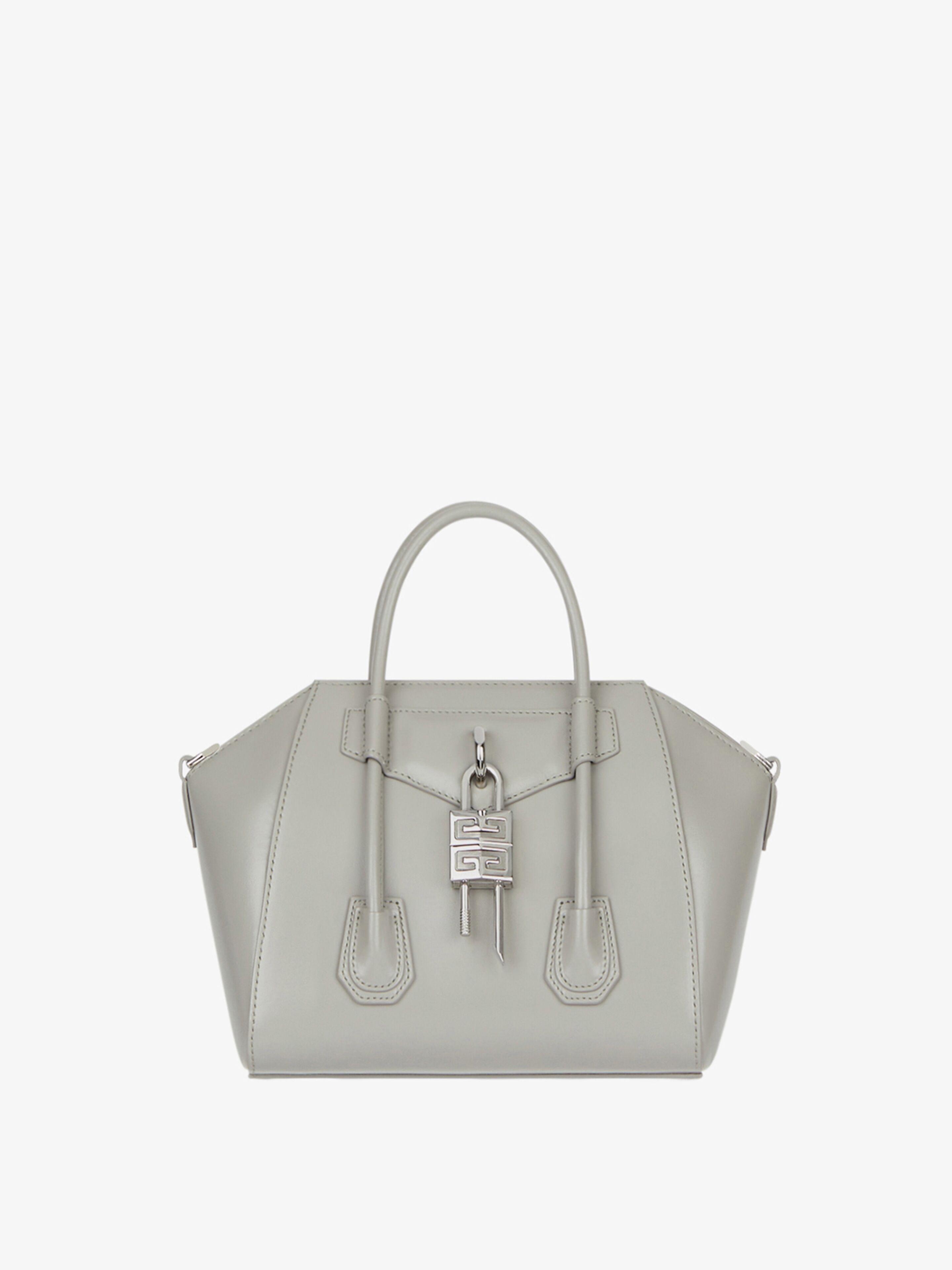 MINI ANTIGONA LOCK BAG IN BOX LEATHER - 1