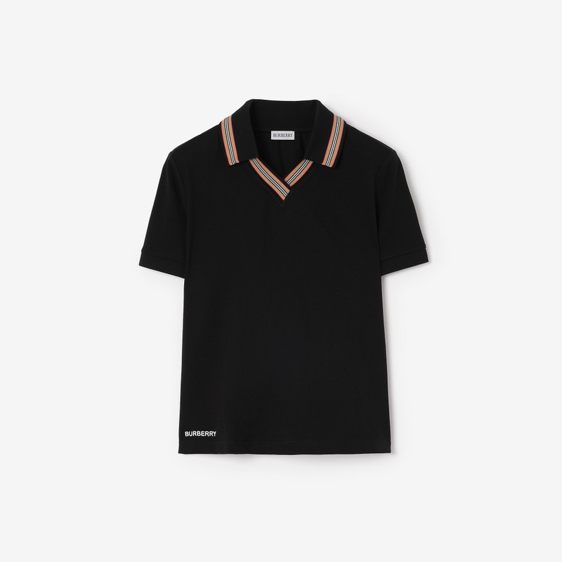 Icon Stripe Stretch Cotton Polo Shirt 1