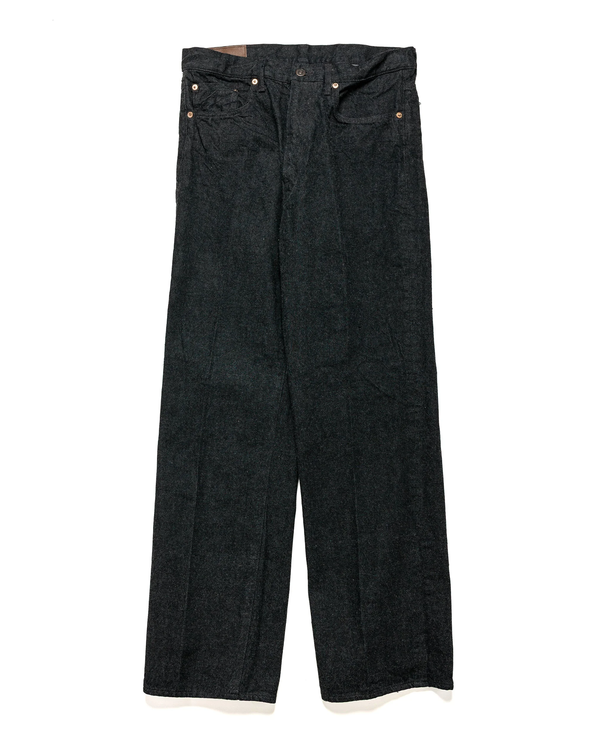 Skate Shoecut Denim Pants Black One Wash - 1