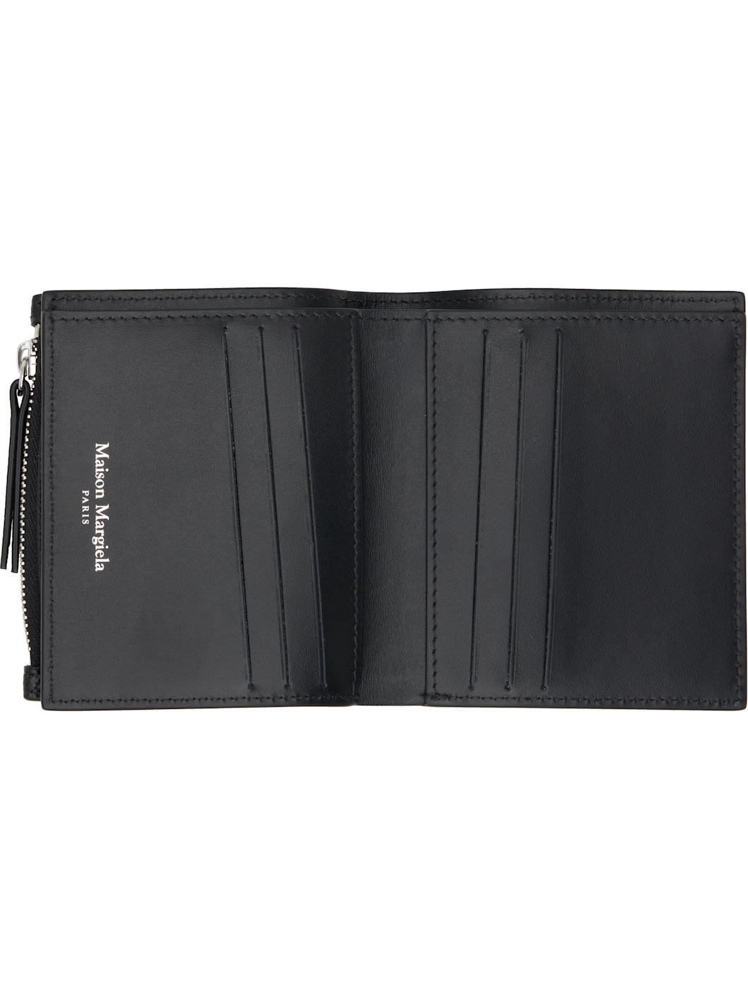 Black Flip Flap Small Wallet - 3