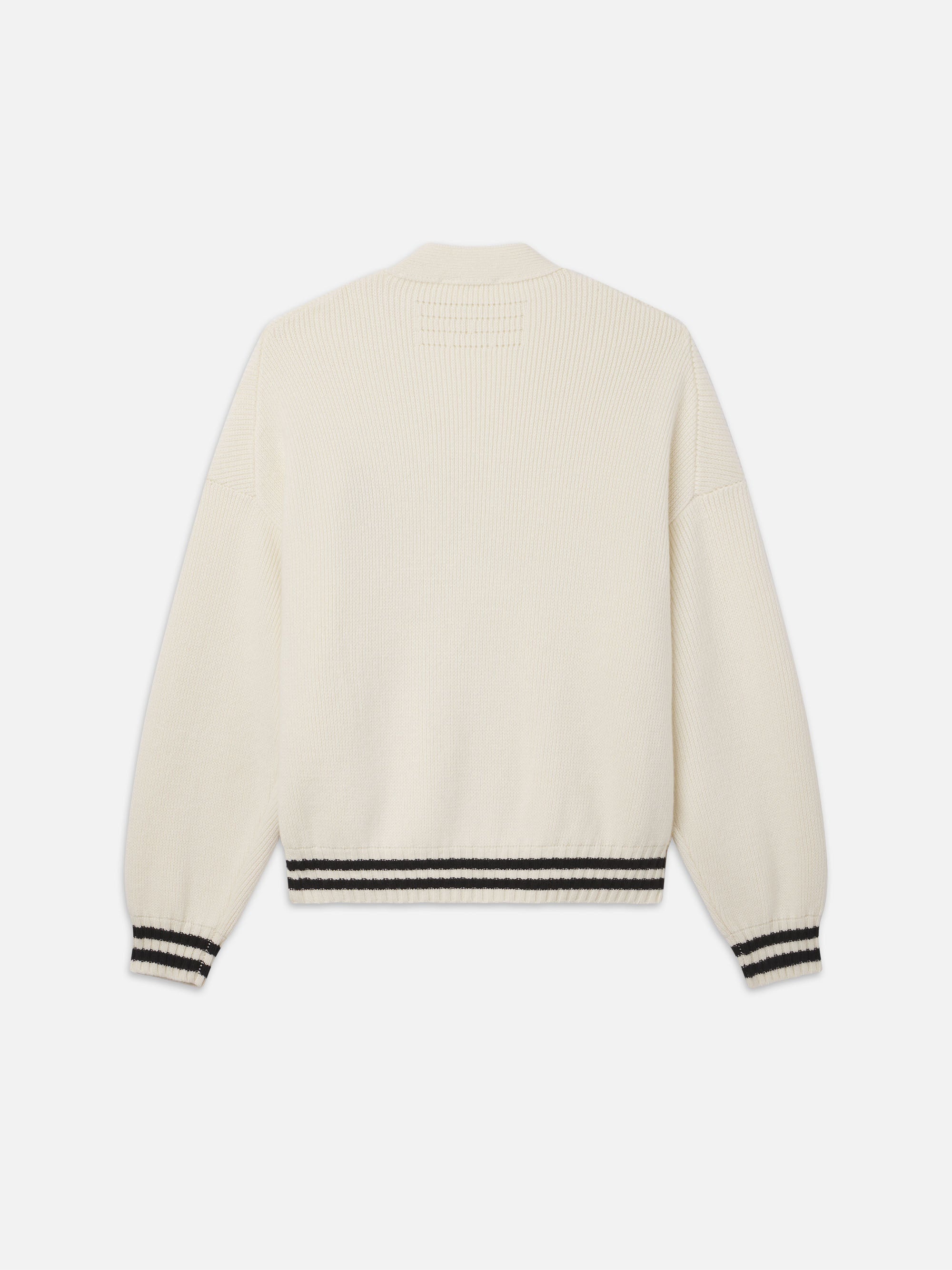 Ritz Embroidery Cashmere Cardigan in Cream - 4